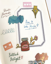 Load image into Gallery viewer, Pen &amp; Ink Magic ✨ Clear Sticker Sheet
