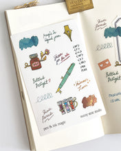 Load image into Gallery viewer, Pen &amp; Ink Magic ✨ Clear Sticker Sheet
