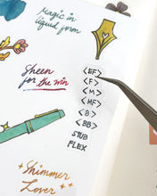 Load image into Gallery viewer, Pen &amp; Ink Magic ✨ Clear Sticker Sheet
