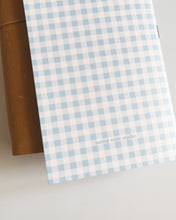 Load image into Gallery viewer, Gingham Pink Blue ✺ Travel-sized Journal
