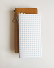 Load image into Gallery viewer, Gingham Pink Blue ✺ Travel-sized Journal
