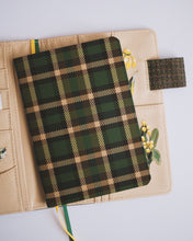 Load image into Gallery viewer, Plaid Green ✺ A6 Pocket Journal
