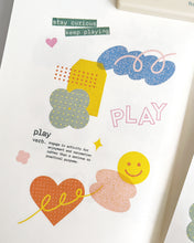 Load image into Gallery viewer, PLAY Collage 🎈 Rub-on Transfer Sticker Sheet
