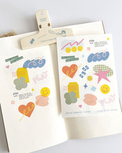 Load image into Gallery viewer, PLAY Collage 🎈 Rub-on Transfer Sticker Sheet
