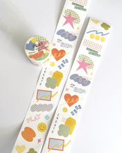 Load image into Gallery viewer, PLAY 🎈 Kiss-Cut Washi Tape (Pre-Cut Sticker Roll)
