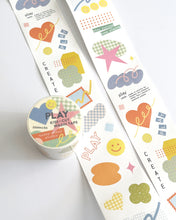 Load image into Gallery viewer, PLAY 🎈 Kiss-Cut Washi Tape (Pre-Cut Sticker Roll)
