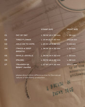 Load image into Gallery viewer, Pahinga : Wooden Rubber Stamp Collection

