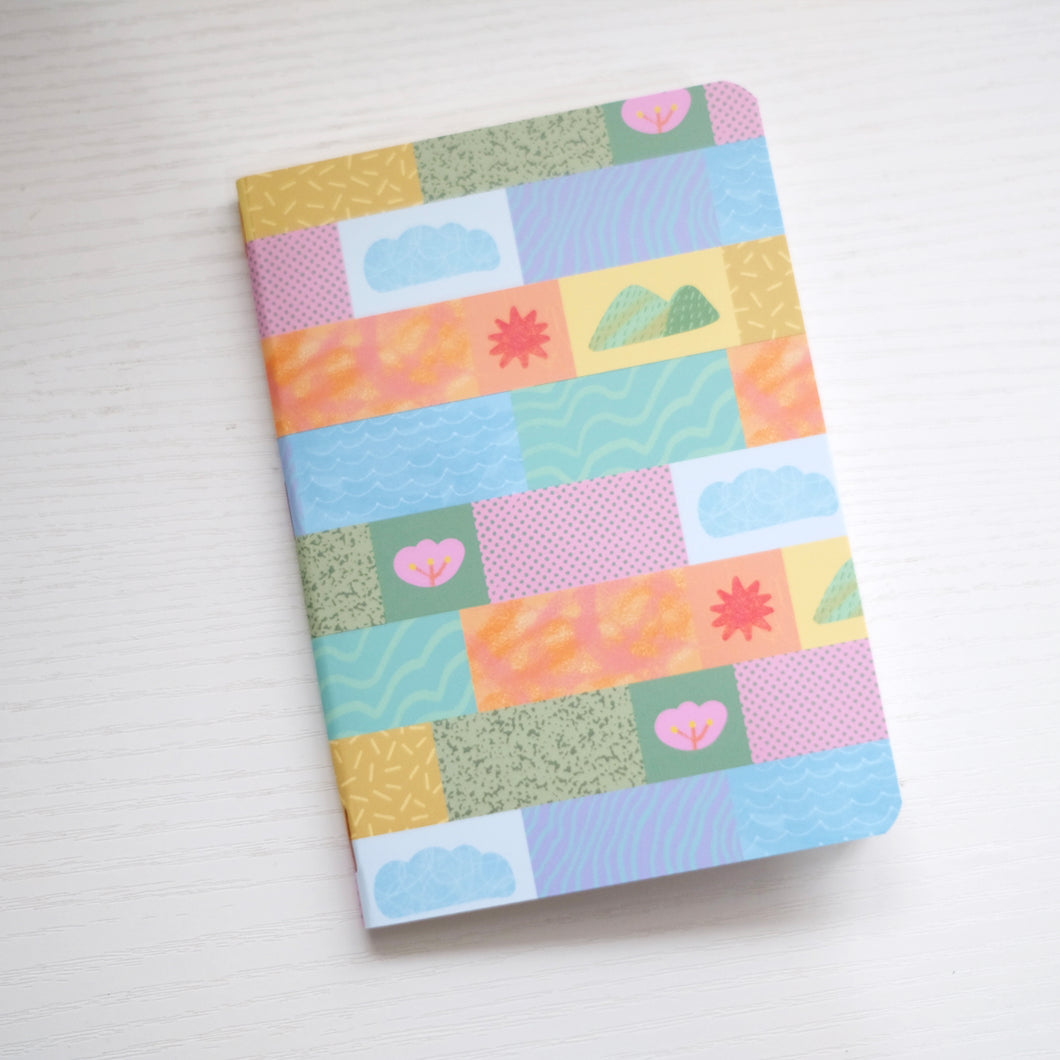 Rainbow Quilt ✺ A6 Pocket Journal