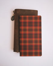 Load image into Gallery viewer, Plaid Red ✺ Travel-sized Journal

