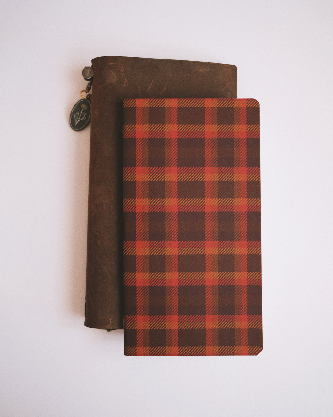 Plaid Red ✺ Travel-sized Journal