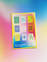 Load image into Gallery viewer, Self-Care Reminders Stamp Sticker Sheet
