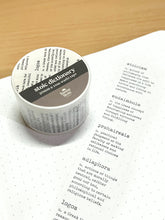 Load image into Gallery viewer, Stoic Dictionary 30mm Washi Tape
