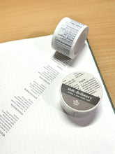 Load image into Gallery viewer, Stoic Dictionary 30mm Washi Tape
