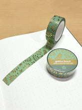 Load image into Gallery viewer, Golden Laurel Foil Washi Tape
