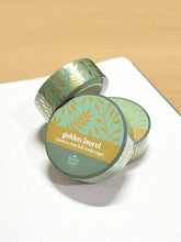 Load image into Gallery viewer, Golden Laurel Foil Washi Tape
