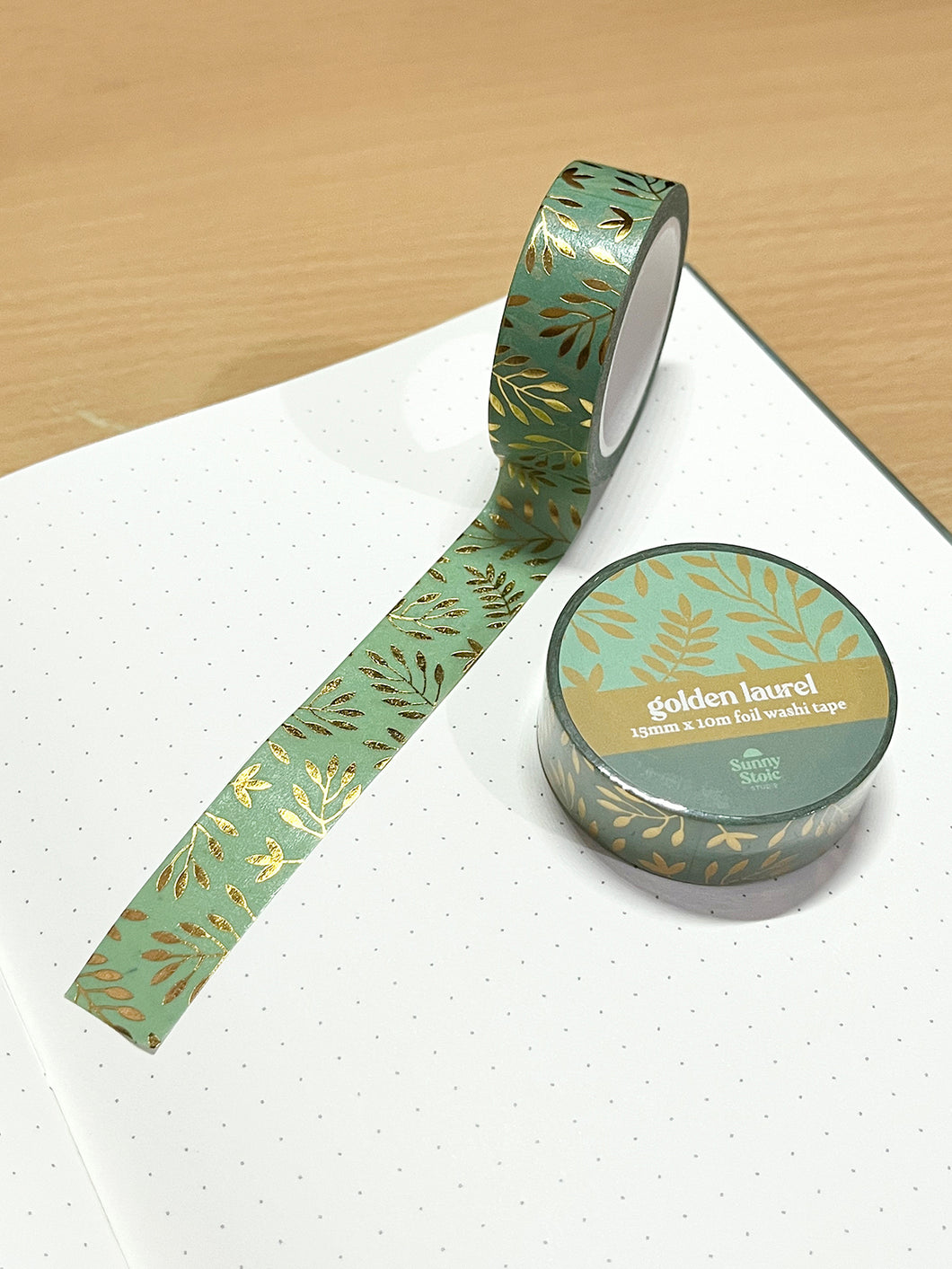 Golden Laurel Foil Washi Tape