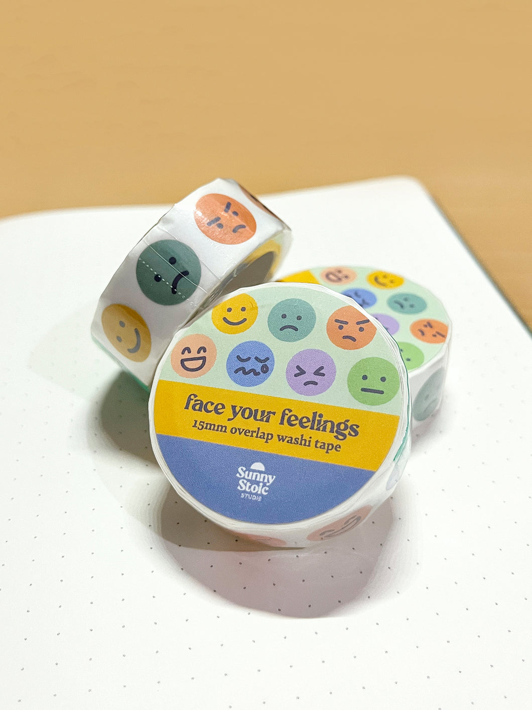 Face Your Feelings Peel-Off Washi Tape