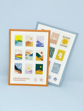 Load image into Gallery viewer, Sunny &amp; Stoic and Colorful Landscapes Stamp Sticker Sheets
