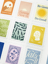 Load image into Gallery viewer, Sunny &amp; Stoic and Colorful Landscapes Stamp Sticker Sheets
