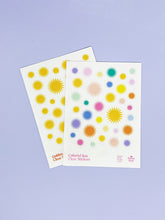 Load image into Gallery viewer, Golden &amp; Colorful Sun Sticker Sheets
