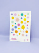 Load image into Gallery viewer, Golden &amp; Colorful Sun Sticker Sheets
