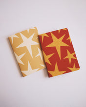 Load image into Gallery viewer, Stars Gold ✺ A6 Pocket Journal
