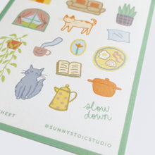 Load image into Gallery viewer, Stay at Home Club Washi Sticker Sheet
