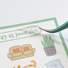 Load image into Gallery viewer, Stay at Home Club Washi Sticker Sheet
