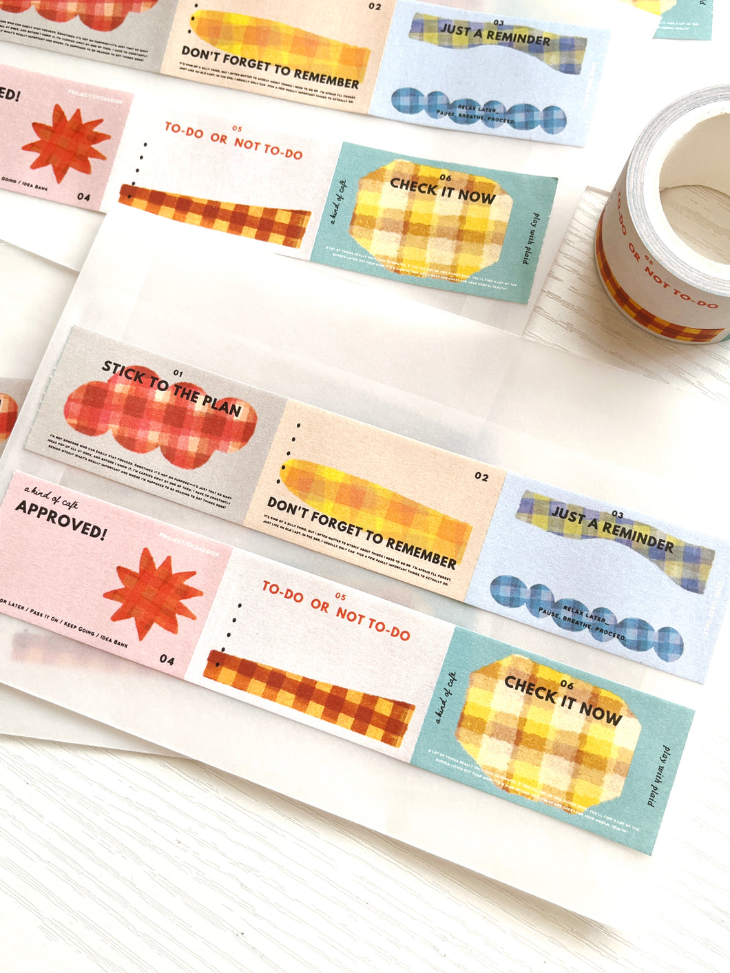 [SAMPLER] Stick to the Plan Memo Stickers by a kind of cafe