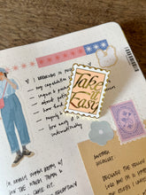 Load image into Gallery viewer, Take It Easy Stamp Journal Clip
