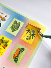 Load image into Gallery viewer, Vintage Botanical Stamp Sticker Sheet
