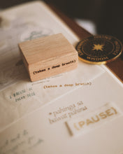 Load image into Gallery viewer, Pahinga : Wooden Rubber Stamp Collection
