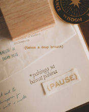 Load image into Gallery viewer, Pahinga : Wooden Rubber Stamp Collection
