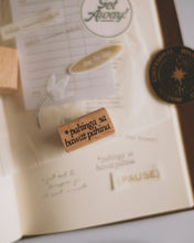 Load image into Gallery viewer, Pahinga : Wooden Rubber Stamp Collection
