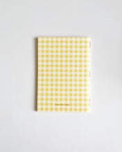 Load image into Gallery viewer, Gingham Yellow ✺ A6 Pocket Journal

