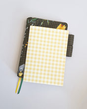 Load image into Gallery viewer, Gingham Yellow ✺ A6 Pocket Journal
