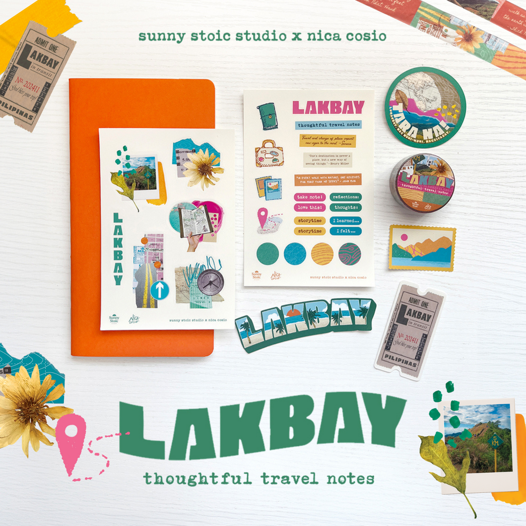 Lakbay Journal Set: Thoughtful Travel Notes | Sunny Stoic Studio x Nica Cosio