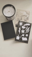 Load and play video in Gallery viewer, Sestras x Sunny Stoic Studio | Stillwood Solace Candle + Journal Kit ✷
