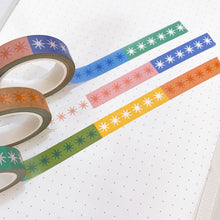 Load image into Gallery viewer, Rainbow Stars Slim Washi Tape
