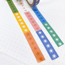 Load image into Gallery viewer, Rainbow Stars Slim Washi Tape
