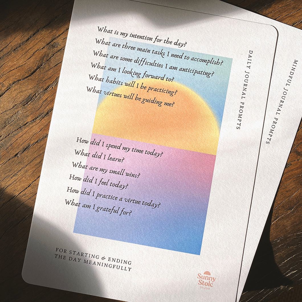 Daily & Mindful Journal Prompts A5 Art Print